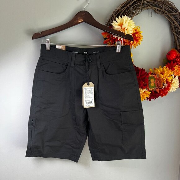 prAna Mens 30"Waist  10"Length Standard Double Peak Hiking Short  in Charcoal - Picture 1 of 7